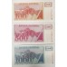 SLOVENIA 1990 . ONE 1 - ONE THOUSAND 1,000 TOLARJEV BANKNOTES . SPECIMEN . SET OF 8 SLOVENIA 1990 . ONE 1 - ONE THOUSAND 1,000 TOLARJEV BANKNOTES . SPECIMEN . SET OF 8